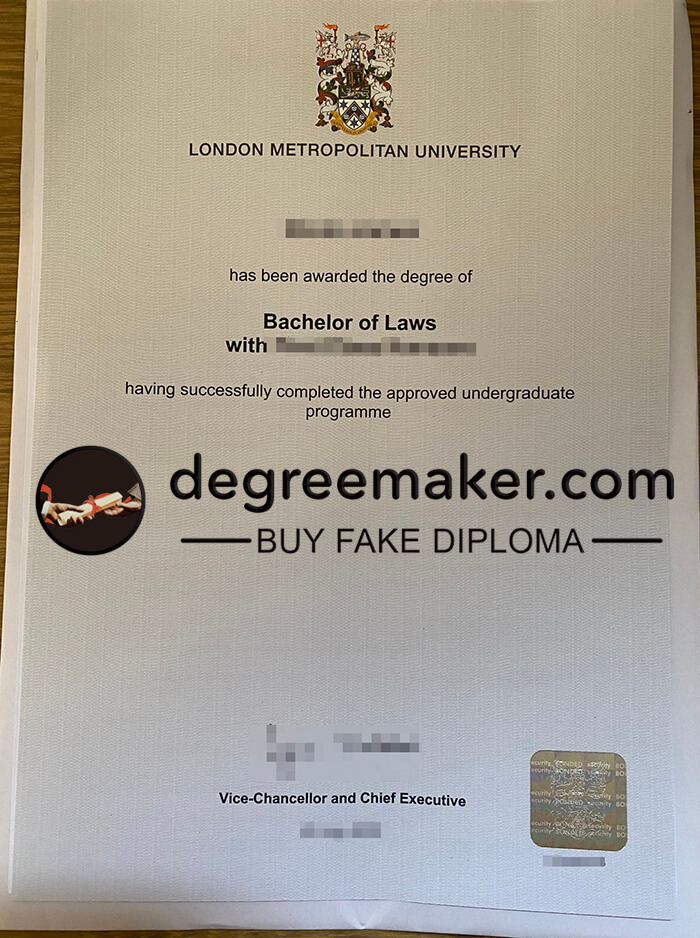 make the London Metropolitan University diploma