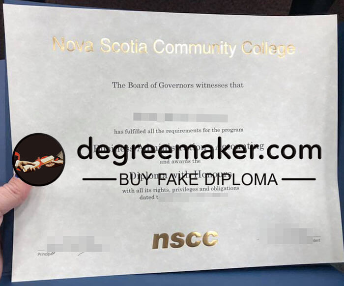 buy fake Nova Scotia Community College degree