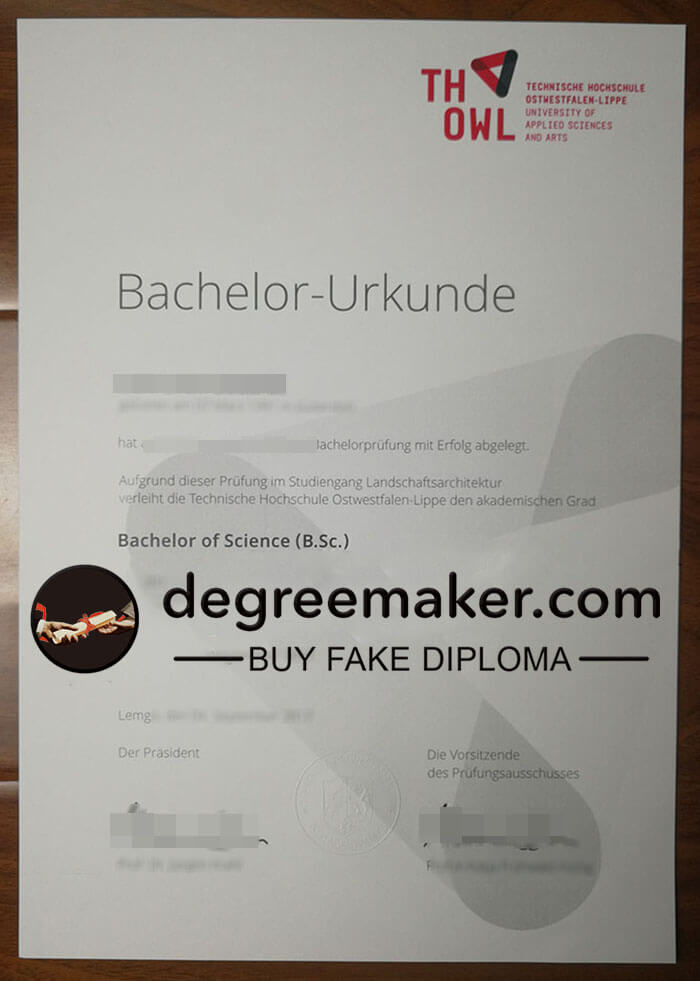 buy fake Technische Hochschule Ostwestfalen-Lippe degree, buy THOWL diploma online.