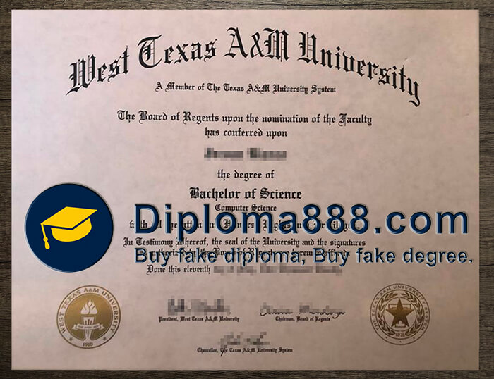 buy fake West Texas A&M University degree
