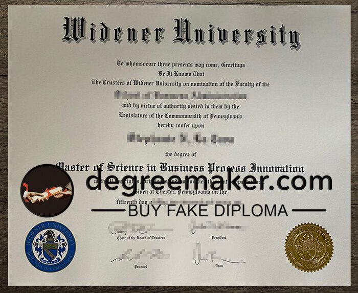 buy fake Widener University degree