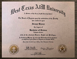 Buy fake West Texas A&M University degree, buy WTAMU diploma