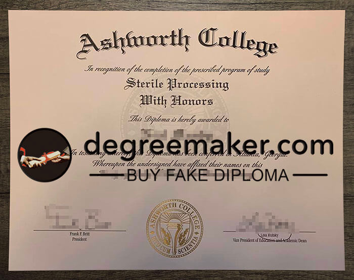 buy fake Ashworth College degree, buy fake diploma