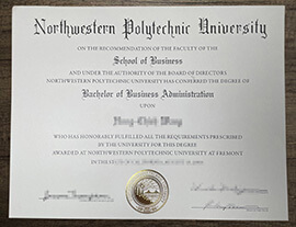 Order fake Northwestern Polytechnic University diploma in US