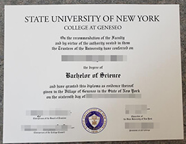 How long does it take to buy a fake SUNY Geneseo degree?