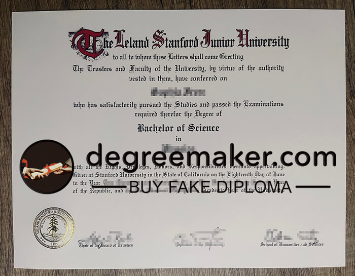 buy fake Stanford University degree