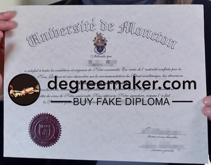 buy fake Universite de Moncton degree