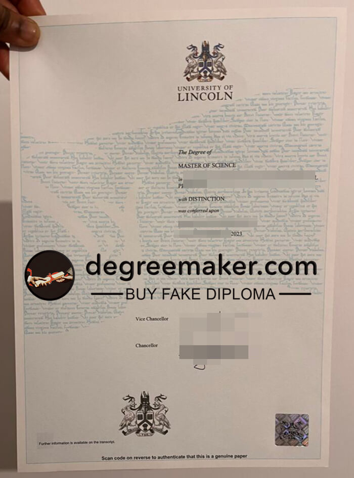 buy fake University of Lincoln degree