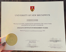 Order fake University of New Brunswick degree in Canada.