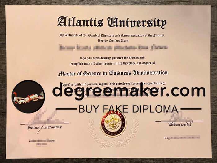 buy fake Atlantis University degree