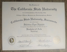 Create California State University Sacramento degree online.