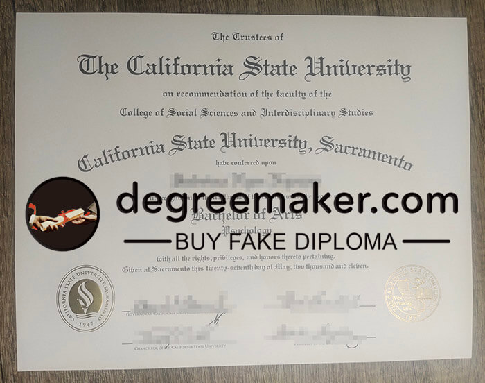make a fake Sacramento State certificate, buy fake CSUS degree