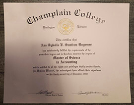 Steps to buy latest Champlain College diploma online.