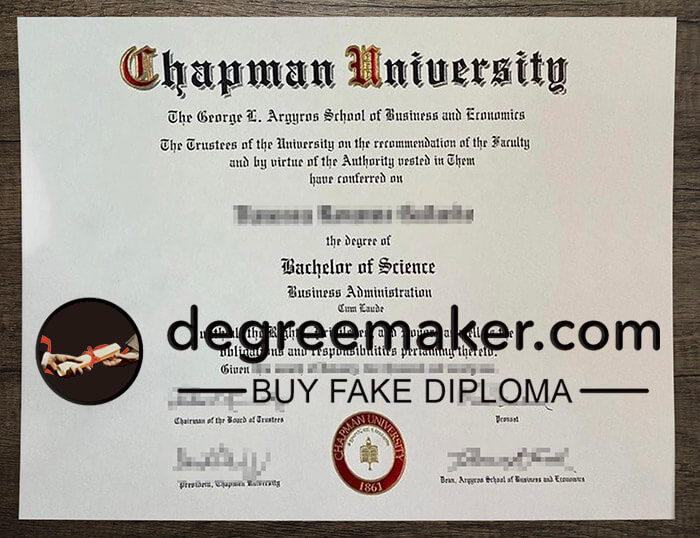 buy fake Chapman University degree