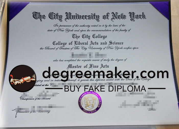 buy fake City University of New York degree