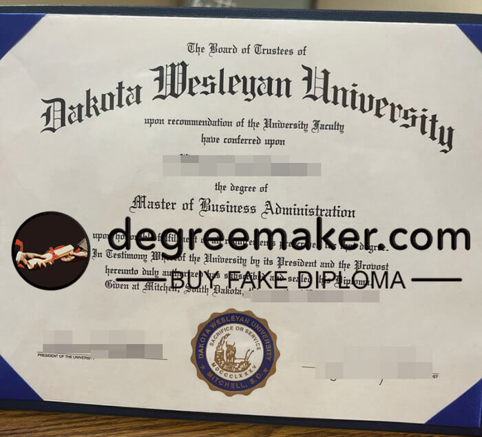 buy fake Dakota Wesleyan University degree