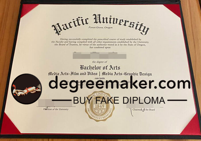 buy fake Pacific University degree