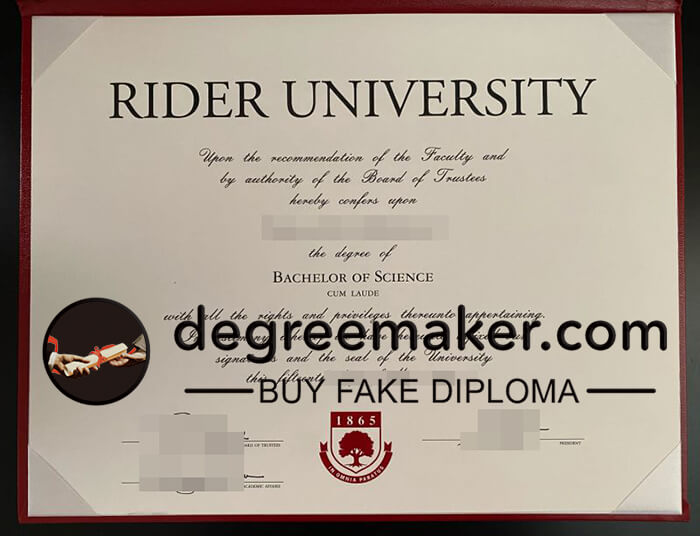 buy fake Rider University degree