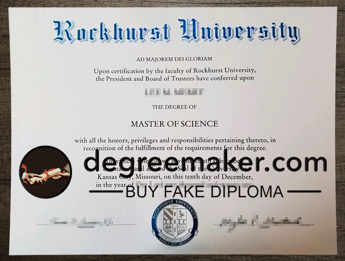 buy fake Rockhurst University degree