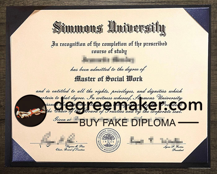 buy fake Simmons University degree