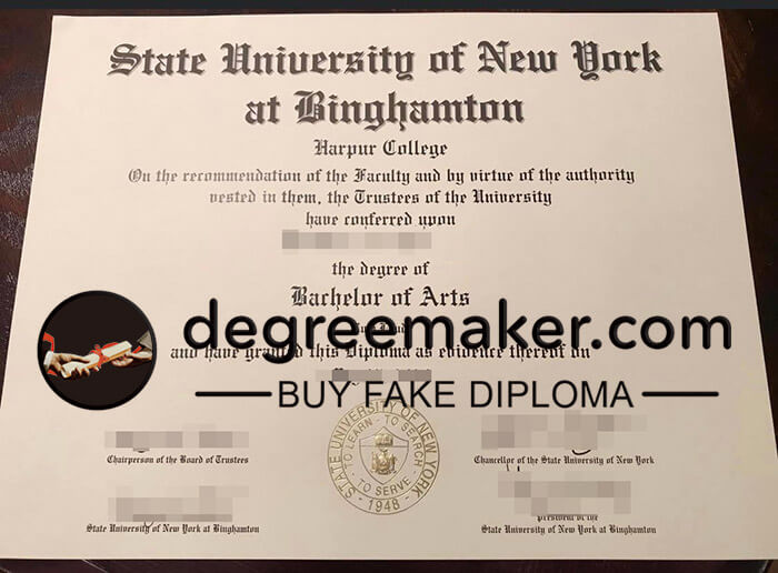 buy fake State University of New York at Binghamton degree