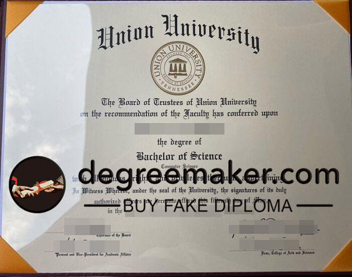 buy fake Union University degree
