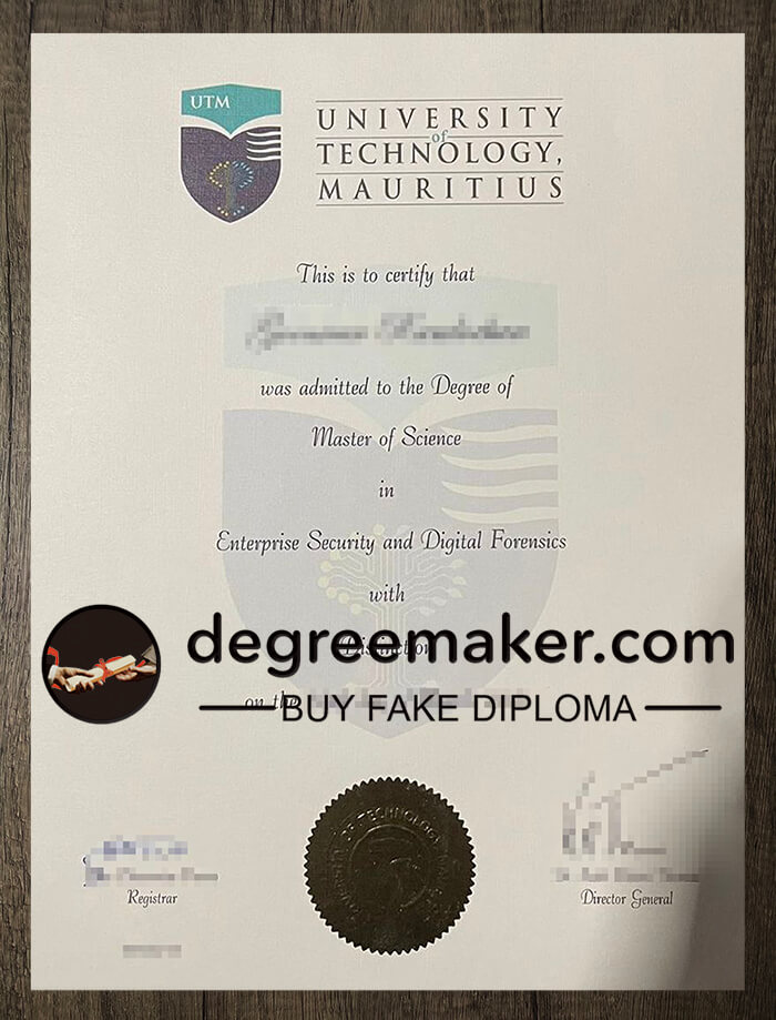 buy fake University of Technology Mauritius degree