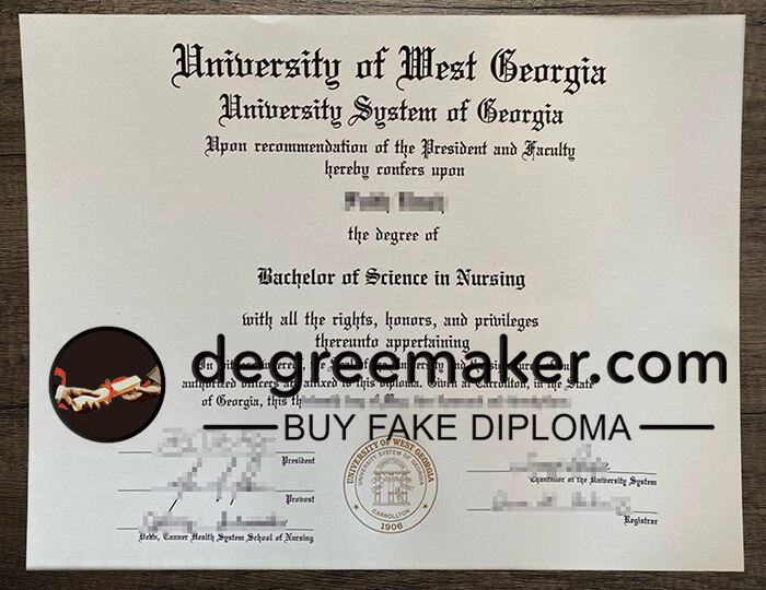 buy fake University of West Georgia degree