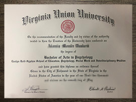 Buy Virginia Union University degree, Get VUU fake diploma.