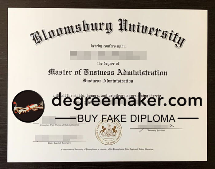 buy fake Bloomsburg University degree