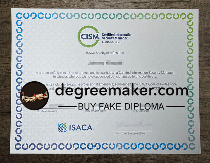 buy fake CISM certificate online, buy fake diploma.
