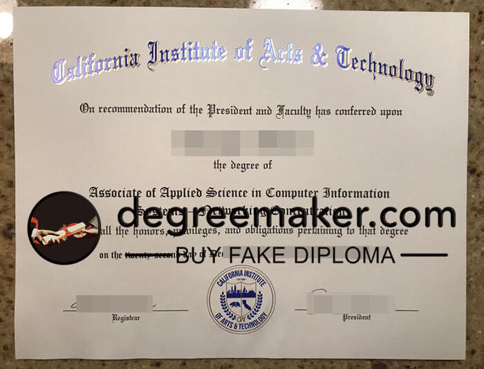 buy fake California Institute of Arts & Technology degree