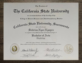 Buy California State University Sacramento Diploma Online.