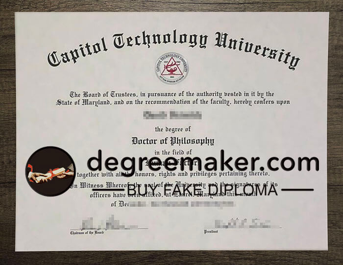 buy fake Capitol Technology University degree