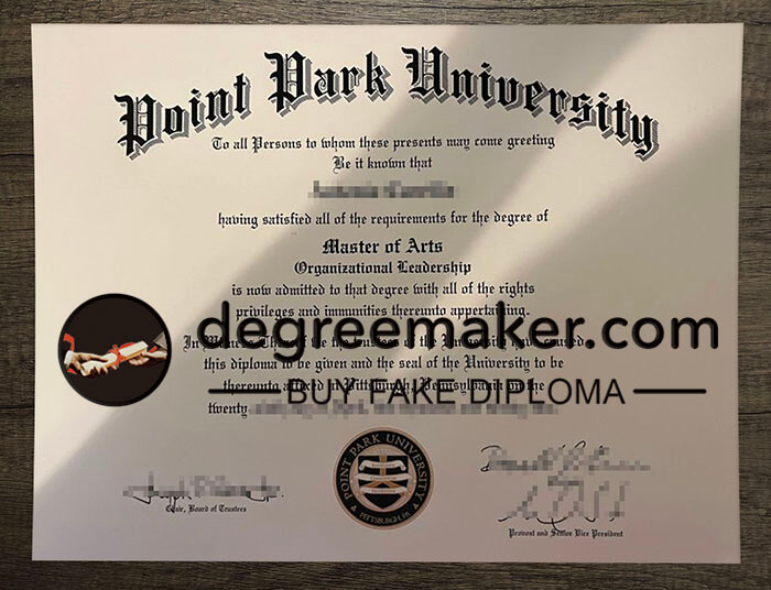 buy fake Point Park University degree