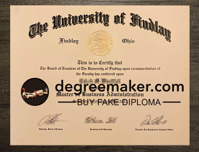 buy fake University of Findlay degree