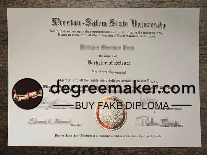 buy fake Winston Salem State University degree