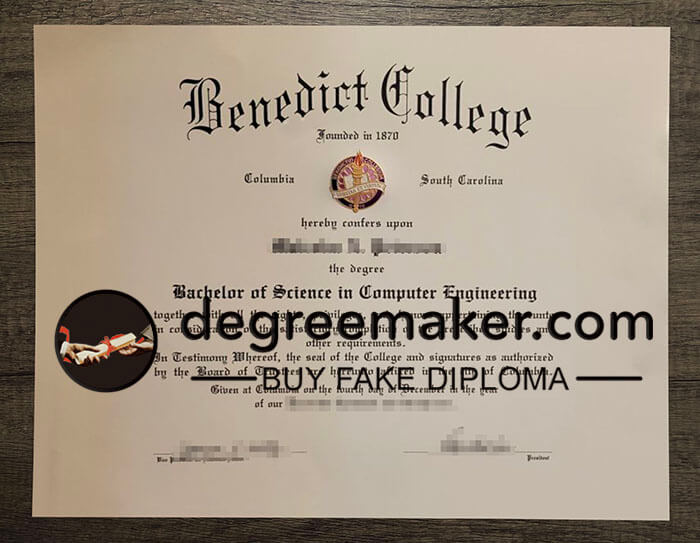 buy fake Benedict College degree