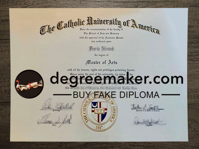 buy fake Catholic University of America degree