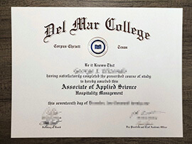 How long does it take to buy a fake Del Mar College diploma?