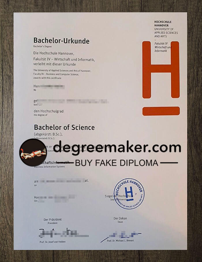 buy fake Hochschule Hannover University of Applied Science and Arts degree