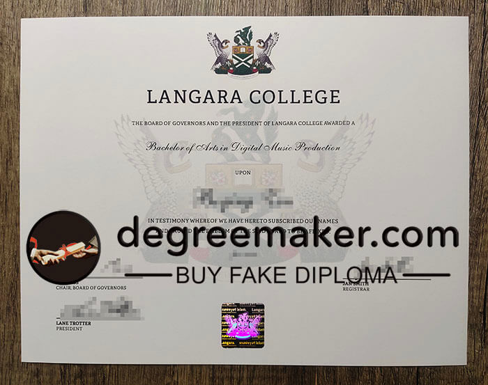 buy fake Langara College degree