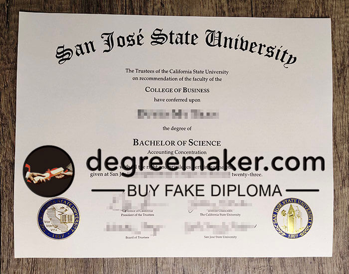 buy fake San Jose State University degree