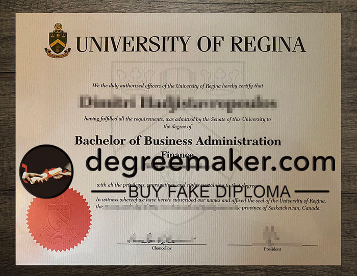 buy fake University of Regina degree