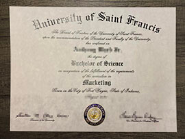 Buy fake University of Saint Francis degree, Order USF diploma online.