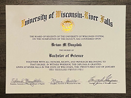 Can I obtain replicate University of Wisconsin River Falls degree?