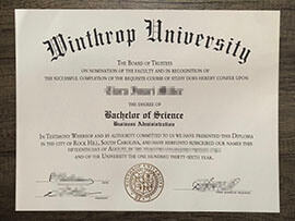 What’s the process to order fake Winthrop University degree?