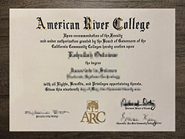 Your best choice: order an American River College degree online.