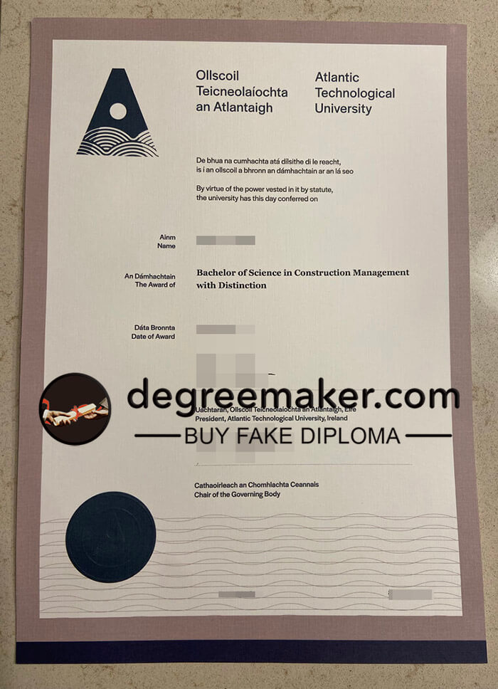 buy fake Atlantic Technological University degree
