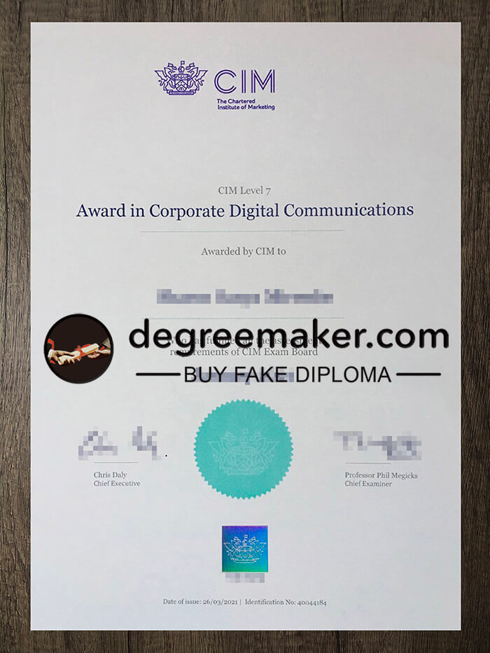 buy fake CIM certificate